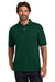 Hanes 054X/054 Mens EcoSmart Short Sleeve Polo Shirt Deep Forest Green Model Front