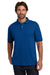 Hanes 054X/054 Mens EcoSmart Short Sleeve Polo Shirt Deep Royal Blue Model Front