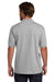 Hanes 054X/054 Mens EcoSmart Short Sleeve Polo Shirt Light Steel Grey Model Back