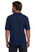 Hanes 054X/054 Mens EcoSmart Short Sleeve Polo Shirt Navy Blue Model Back