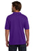 Hanes 054X/054 Mens EcoSmart Short Sleeve Polo Shirt Purple Model Back