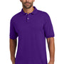 Hanes Mens EcoSmart Short Sleeve Polo Shirt - Purple