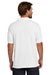 Hanes 054X/054 Mens EcoSmart Short Sleeve Polo Shirt White Model Back