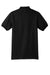 Hanes 054X/054 Mens EcoSmart Short Sleeve Polo Shirt Black Flat Back