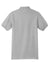 Hanes 054X/054 Mens EcoSmart Short Sleeve Polo Shirt Light Steel Grey Flat Back