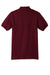 Hanes 054X/054 Mens EcoSmart Short Sleeve Polo Shirt Maroon Flat Back