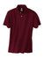 Hanes 054X/054 Mens EcoSmart Short Sleeve Polo Shirt Maroon Flat Front