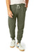 Alternative 9881 Mens Eco Fleece Dodgeball Sweatpants w/ Pockets Eco True Army Green Model Front