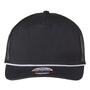 Imperial Mens The Rabble Rouser Moisture Wicking Snapback Hat - Black/Black/White