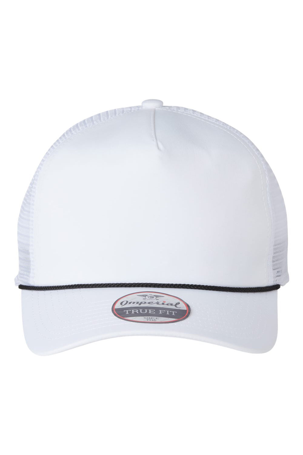 Imperial 5055 Mens The Rabble Rouser Hat White/Black Flat Front