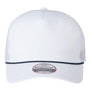 Imperial Mens The Rabble Rouser Moisture Wicking Snapback Hat - White/Navy Blue