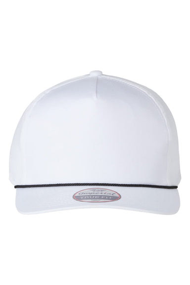 Imperial 5056 Mens The Barnes Hat White/Black Flat Front