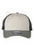 Imperial 1287 Mens North Country Trucker Hat Stone/Moss Green/Charcoal Grey Flat Front