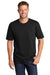 CornerStone CS430 Mens Short Sleeve Crewneck T-Shirt w/ Pocket Black Model Front