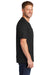 CornerStone CS430 Mens Short Sleeve Crewneck T-Shirt w/ Pocket Black Model Side