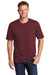 CornerStone CS430 Mens Short Sleeve Crewneck T-Shirt w/ Pocket Maroon Model Front