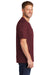 CornerStone CS430 Mens Short Sleeve Crewneck T-Shirt w/ Pocket Maroon Model Side