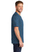 CornerStone CS430 Mens Short Sleeve Crewneck T-Shirt w/ Pocket Regatta Blue Model Side