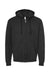 Tultex 331 Mens Full Zip Hooded Sweatshirt Hoodie Black Flat Front