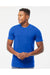 Tultex 502 Mens Premium Short Sleeve Crewneck T-Shirt Royal Blue Model Front