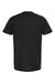 Tultex 202 Mens Fine Jersey Short Sleeve Crewneck T-Shirt Black Flat Back