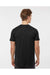 Tultex 202 Mens Fine Jersey Short Sleeve Crewneck T-Shirt Black Model Back