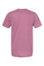 Tultex 202 Mens Fine Jersey Short Sleeve Crewneck T-Shirt Heather Cassis Pink Flat Back