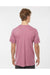 Tultex 202 Mens Fine Jersey Short Sleeve Crewneck T-Shirt Heather Cassis Pink Model Back