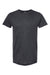 Tultex 202 Mens Fine Jersey Short Sleeve Crewneck T-Shirt Heather Graphite Grey Flat Front