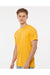 Tultex 202 Mens Fine Jersey Short Sleeve Crewneck T-Shirt Heather Mellow Yellow Model Side