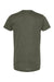 Tultex 202 Mens Fine Jersey Short Sleeve Crewneck T-Shirt Heather Military Green Flat Back