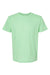 Tultex 202 Mens Fine Jersey Short Sleeve Crewneck T-Shirt Heather Neo Mint Green Flat Front
