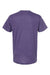 Tultex 202 Mens Fine Jersey Short Sleeve Crewneck T-Shirt Heather Purple Flat Back