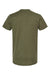Tultex 202 Mens Fine Jersey Short Sleeve Crewneck T-Shirt Military Green Flat Back