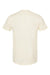 Tultex 202 Mens Fine Jersey Short Sleeve Crewneck T-Shirt Natural Flat Back