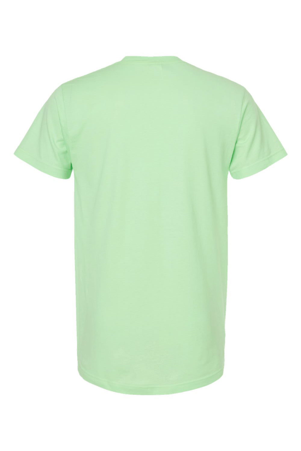 Tultex 202 Mens Fine Jersey Short Sleeve Crewneck T-Shirt Neo Mint Green Flat Back