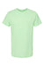 Tultex 202 Mens Fine Jersey Short Sleeve Crewneck T-Shirt Neo Mint Green Flat Front
