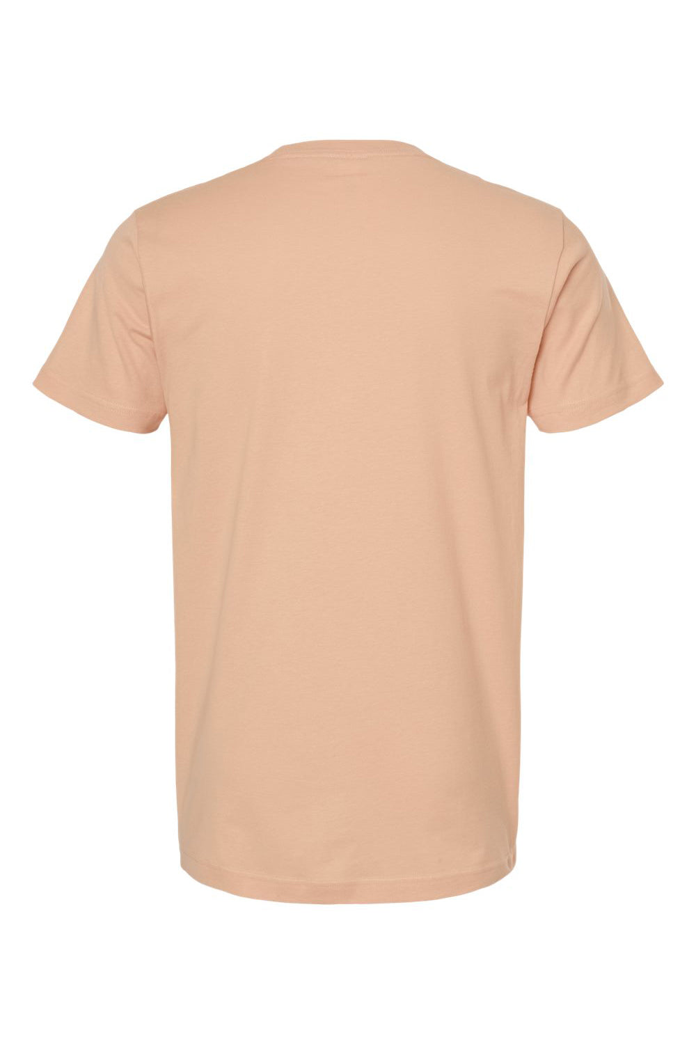 Tultex 202 Mens Fine Jersey Short Sleeve Crewneck T-Shirt Peach Flat Back
