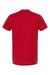 Tultex 202 Mens Fine Jersey Short Sleeve Crewneck T-Shirt Red Flat Back