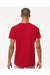 Tultex 202 Mens Fine Jersey Short Sleeve Crewneck T-Shirt Red Model Back