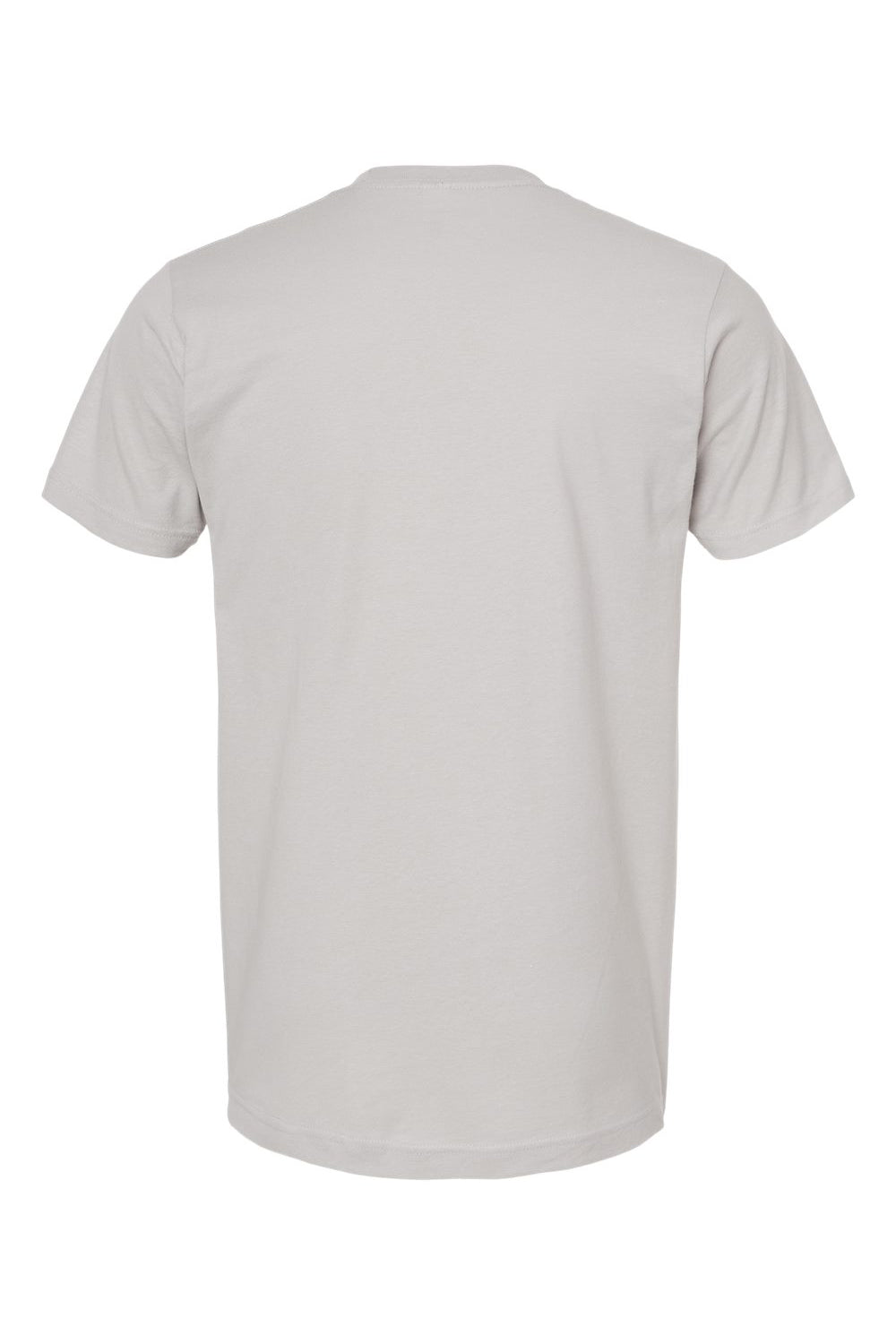 Tultex 202 Mens Fine Jersey Short Sleeve Crewneck T-Shirt Silver Grey Flat Back