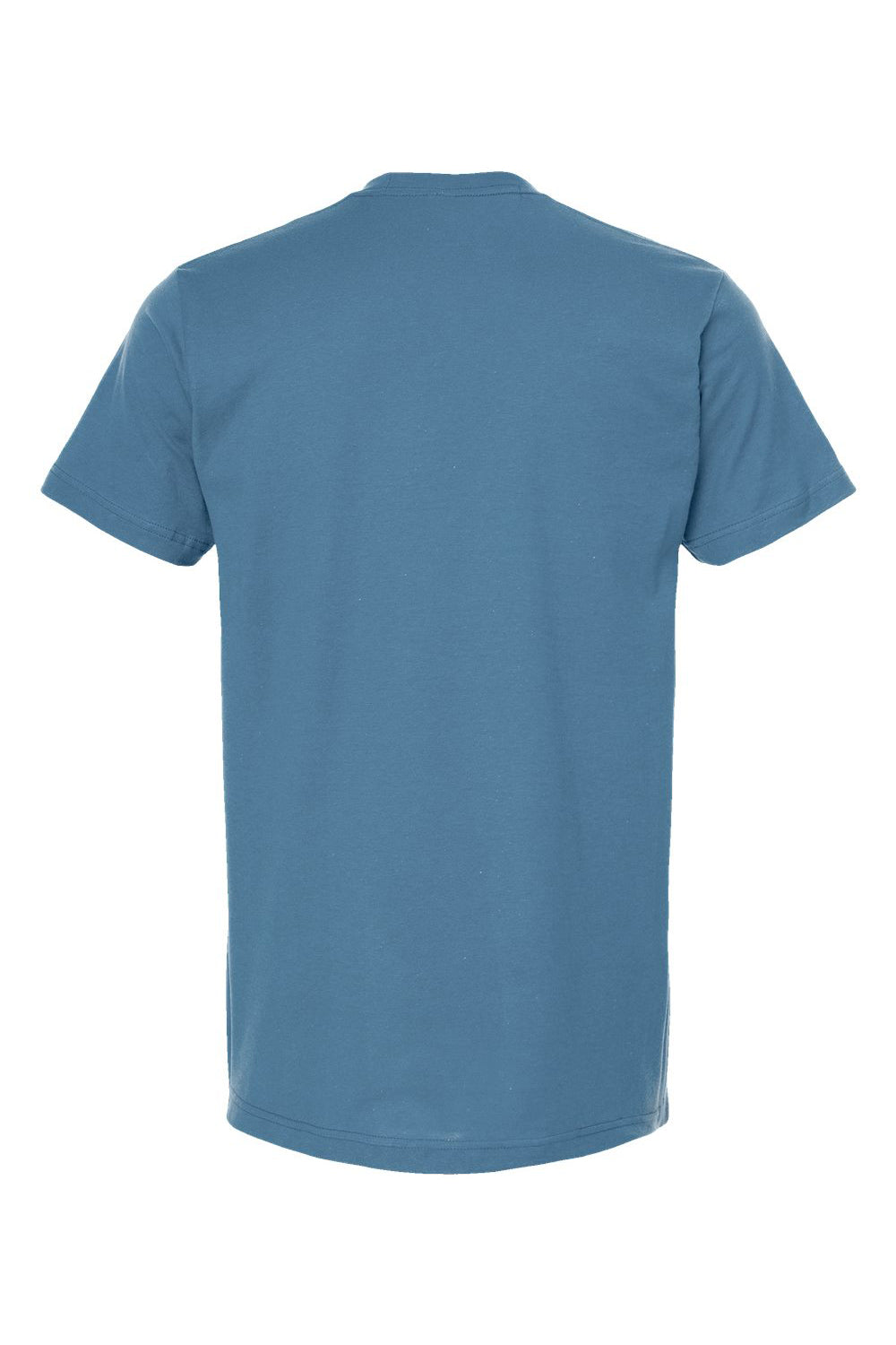 Tultex 202 Mens Fine Jersey Short Sleeve Crewneck T-Shirt Slate Blue Flat Back