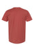 Tultex 202 Mens Fine Jersey Short Sleeve Crewneck T-Shirt Terracotta Red Flat Back