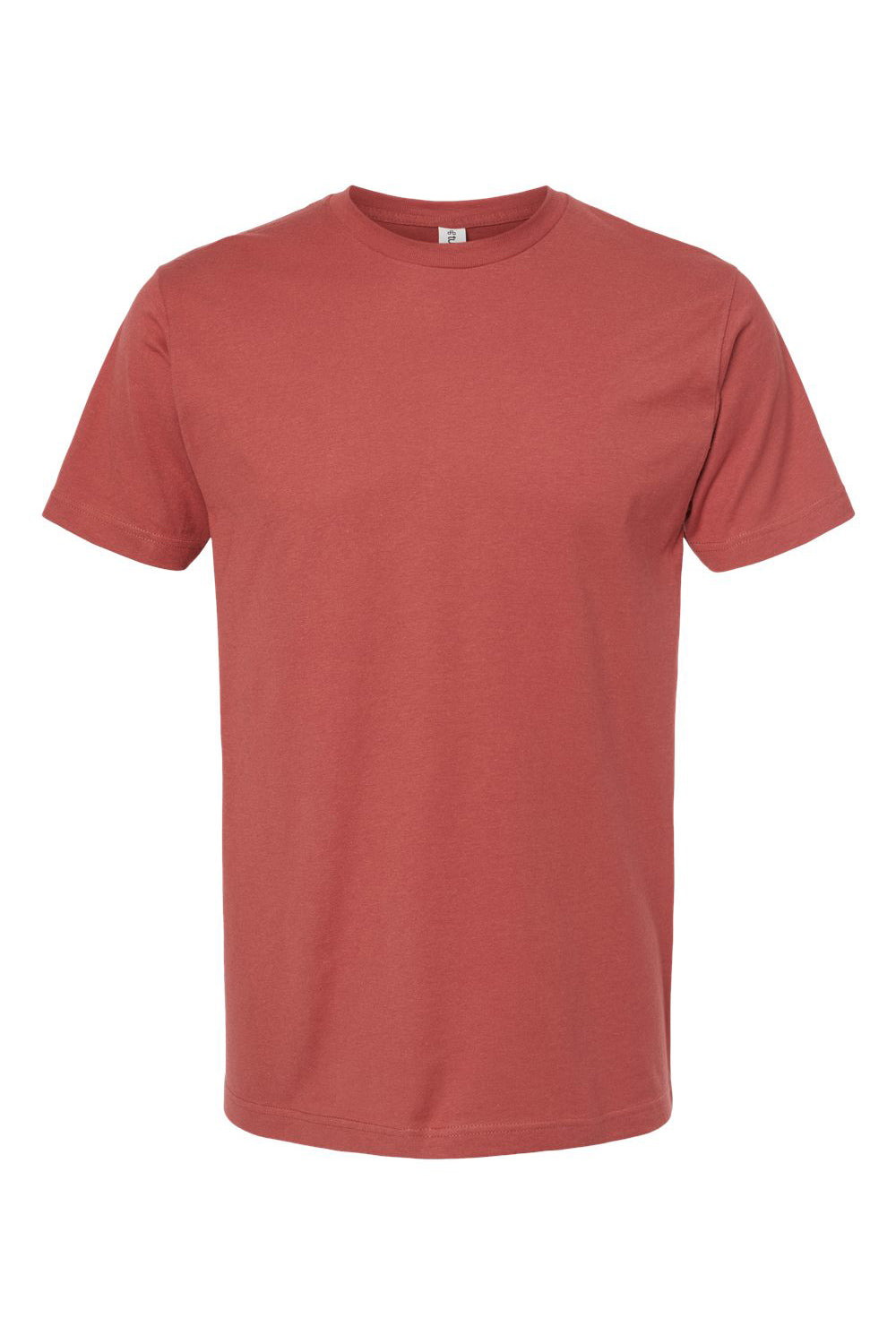 Tultex 202 Mens Fine Jersey Short Sleeve Crewneck T-Shirt Terracotta Red Flat Front