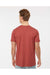Tultex 202 Mens Fine Jersey Short Sleeve Crewneck T-Shirt Terracotta Red Model Back