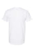 Tultex 202 Mens Fine Jersey Short Sleeve Crewneck T-Shirt White Flat Back