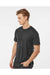 Tultex 541 Mens Premium Short Sleeve Crewneck T-Shirt Heather Black Model Side