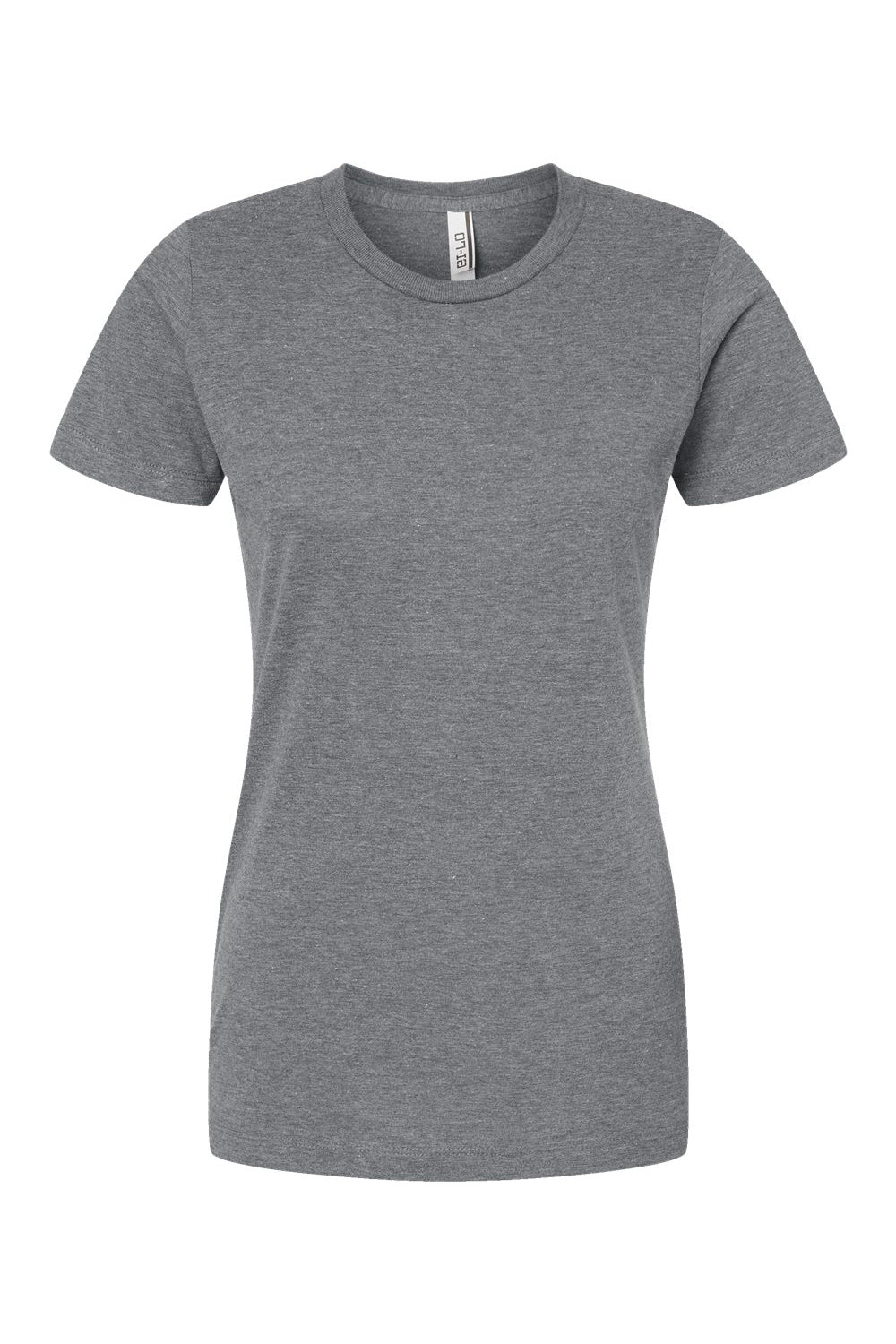 Tultex 542 Womens Premium Short Sleeve Crewneck T-Shirt Heather Grey Flat Front