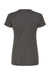 Tultex 213 Womens Fine Jersey Slim Fit Short Sleeve Crewneck T-Shirt Charcoal Grey Flat Back