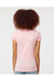 Tultex 213 Womens Fine Jersey Slim Fit Short Sleeve Crewneck T-Shirt Pink Model Back